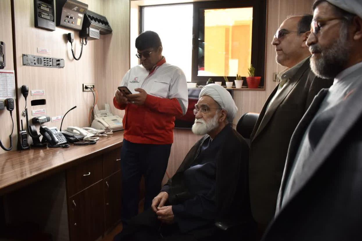 بازدید حجتالاسلام والمسلمین معزی از مرکز کشوری آموزشهای تخصصی امدادونجات هلالاحمر کرمان