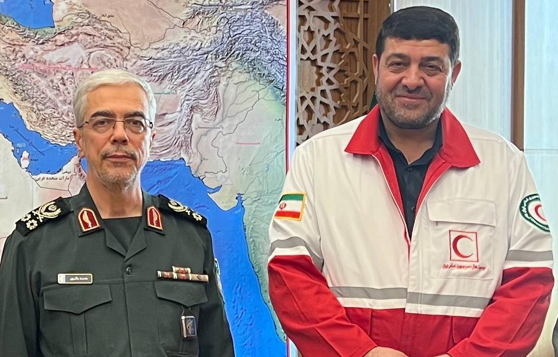 قدردانی سرلشگر باقری از دیپلماسی بشردوستانه هلالاحمر در غزه