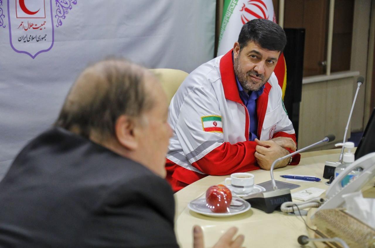 دیدار رئیس هلالاحمر با رئیس بنیاد خیریه ویلا مارینی: تداوم همکاری دوجانبه در پروژه «کاهش آسیب و سیاستهای بشردوستانه در مقابله با مواد مخدر»