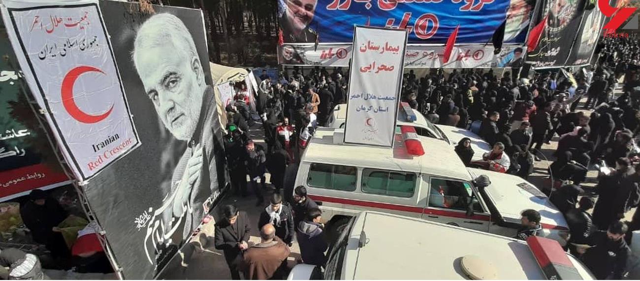 امدادرسانی بیش از 2200 نفر در مراسم سالگرد شهادت سردار سلیمانی
