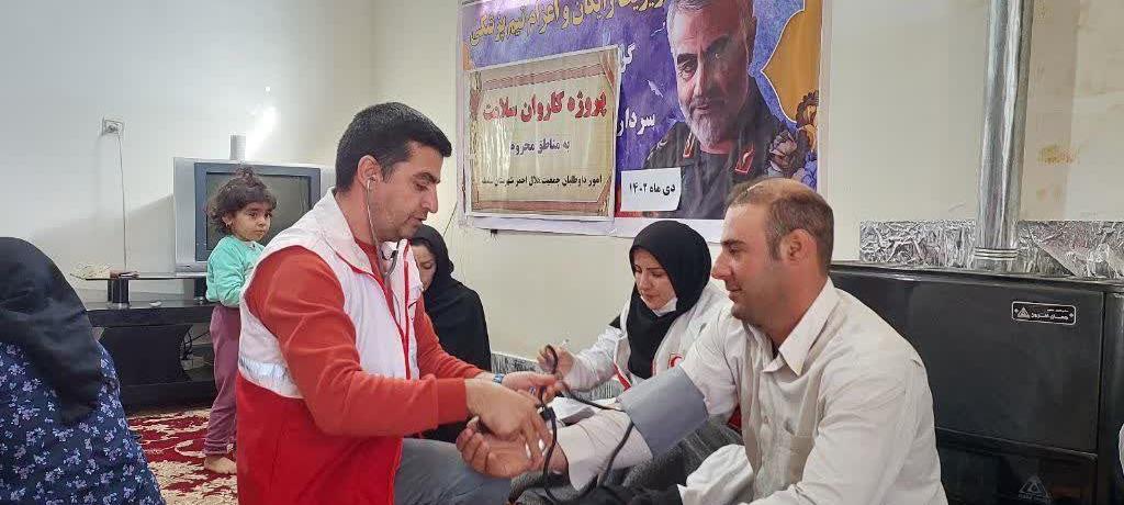 خدمات هلالاحمر الشتر به بیش از ۲۰۰ نفر در منطقه دوآب