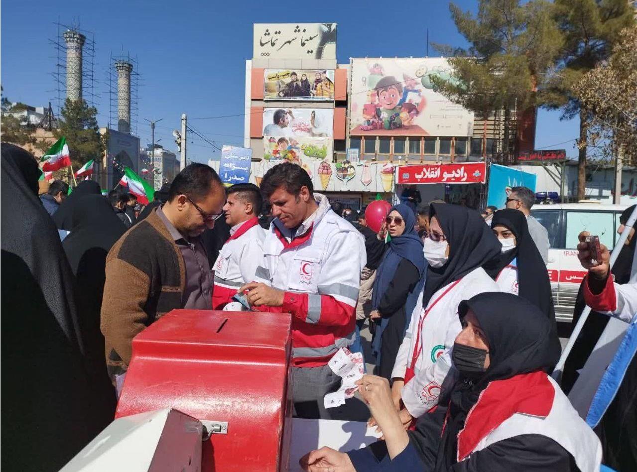 حضور بیش از 8 هزار امدادگر در پوشش امدادی راهپیمایی 22 بهمن/هلالاحمر تهران آماده خدمت رسانی در راهپیمایی است
