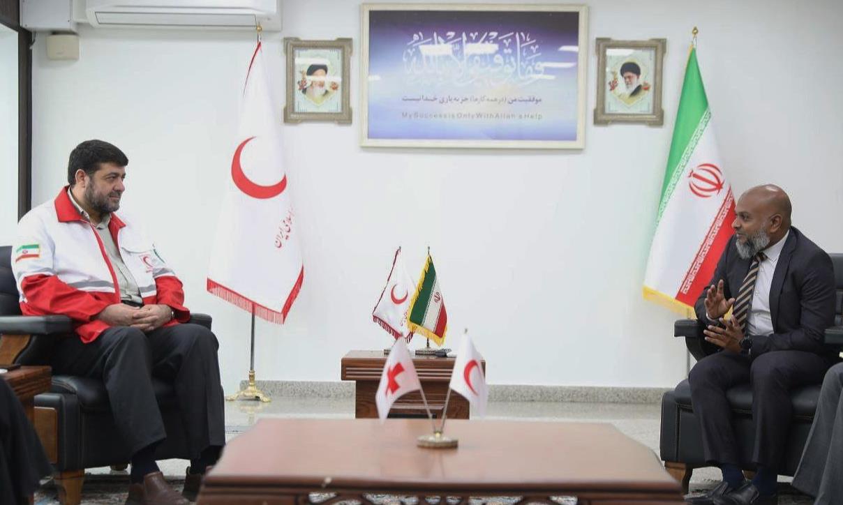 در دیدار مسئول مدیریت بحران مالدیو با رئیس هلال احمر مطرح شد؛توسعه آموزش های همگانی کلید مقابله با سوانح