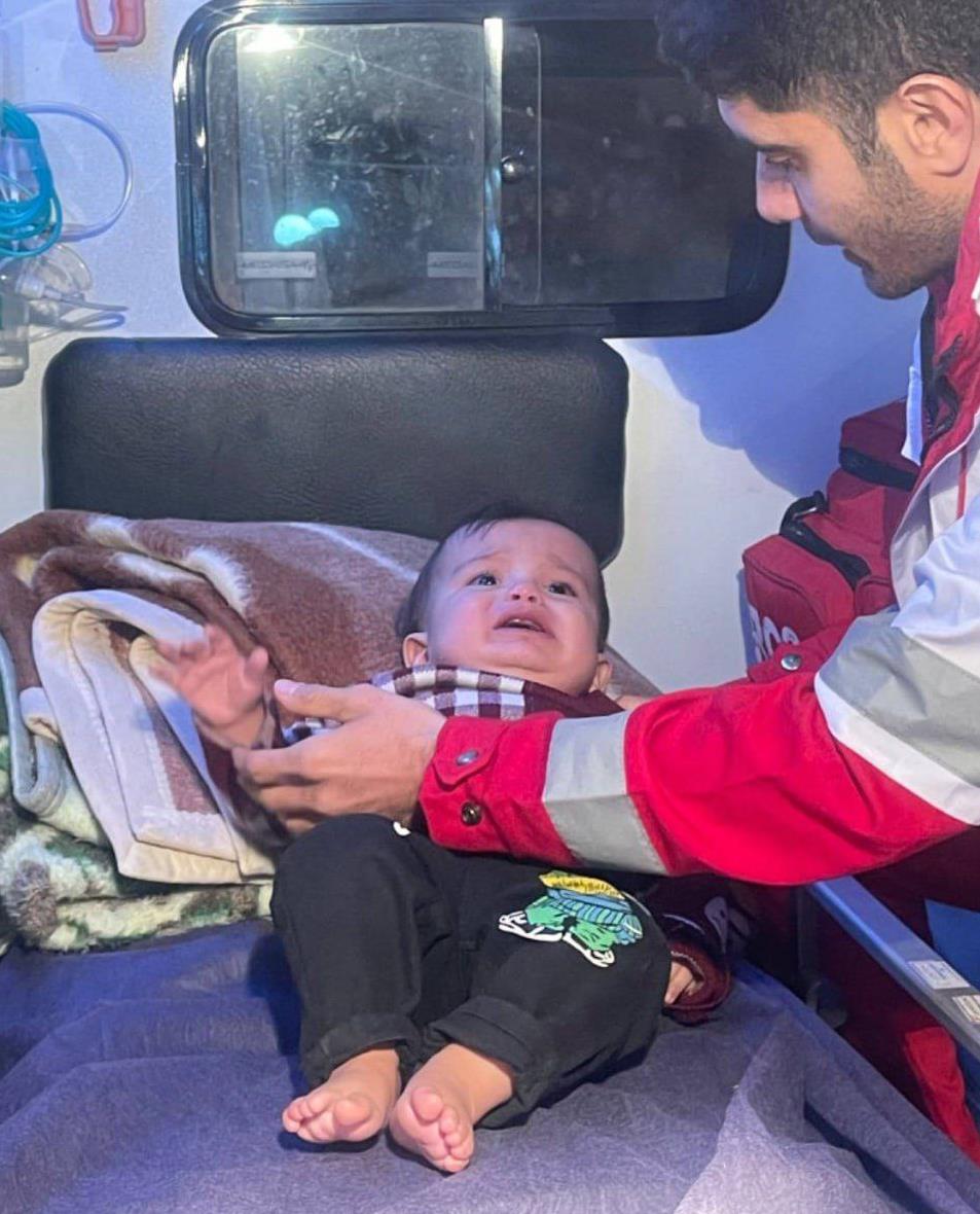 نجات ۳ کودک متأثر از گازگرفتگی  توسط هلال‌احمر در مازندران