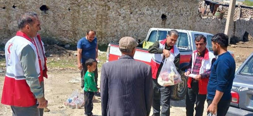 توزیع ۳۵۰ بسته معیشتی در روستاهای لنده