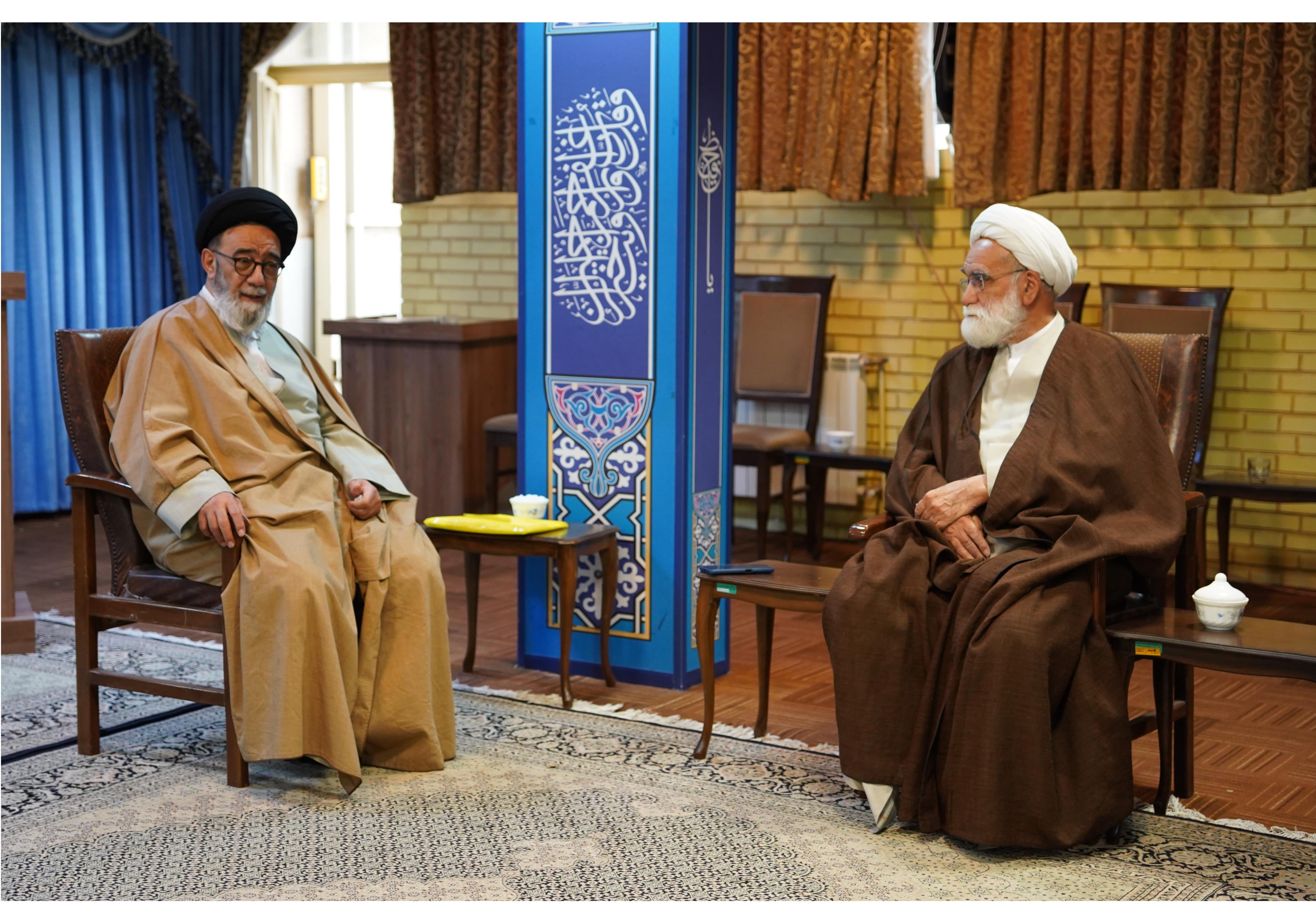 نماینده ولی فقیه در هلال‌احمر با آیت الله آل هاشم دیدار کرد