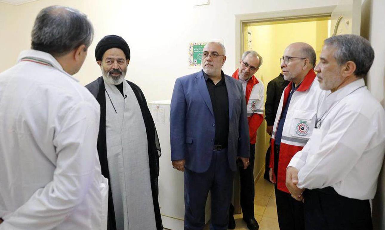 بازدید مسئولان حج و زیارت از مرکز پزشکی جمعیت هلال احمر در مدینه