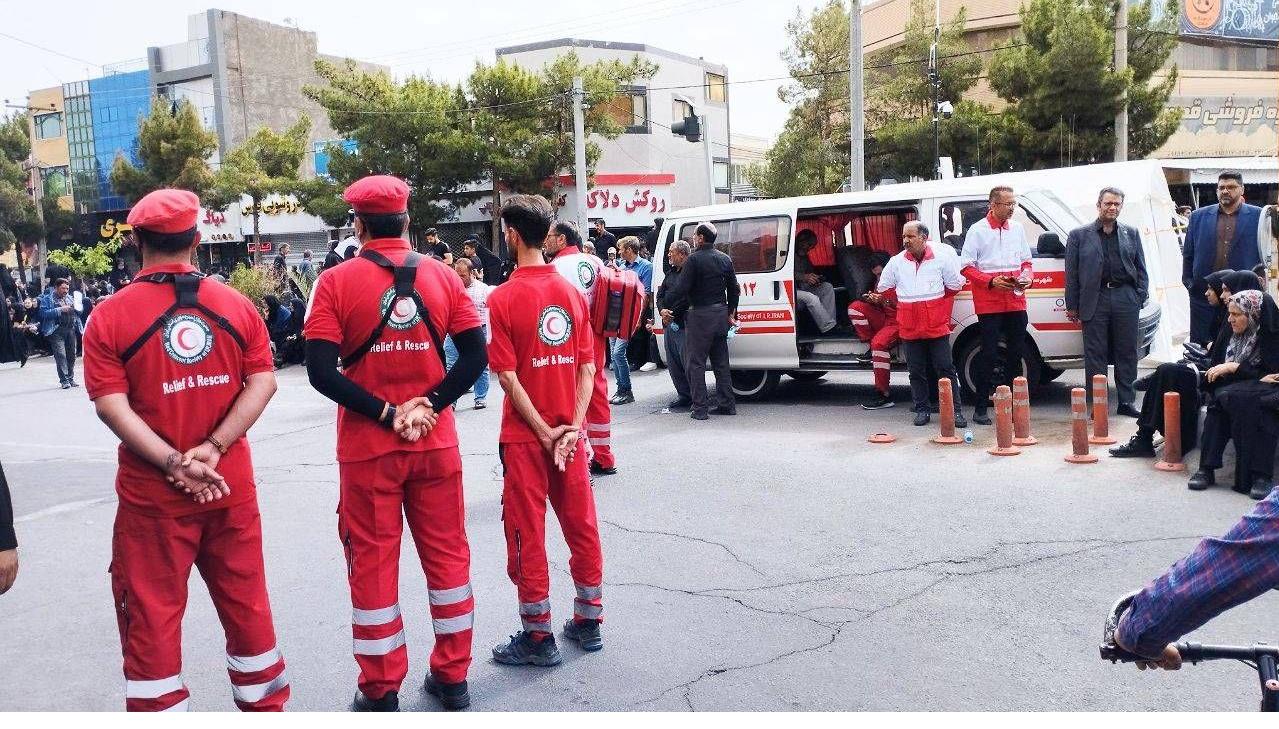شرکت ۱۶۱ تیم عملیاتی خراسان جنوبی در مراسم تشییع شهید آیت‌الله رئیسی