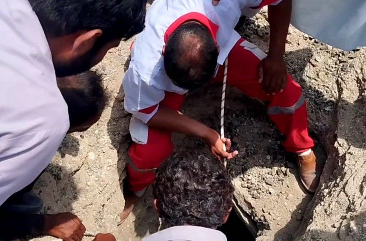 نجات نوجوان مفقودی در فنوج با تلاش امدادگران هلال احمر