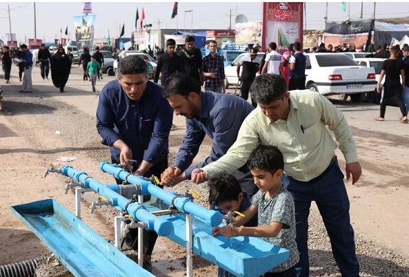بهداشت دستها در پیادهروی اربعین/پیام سلامتی