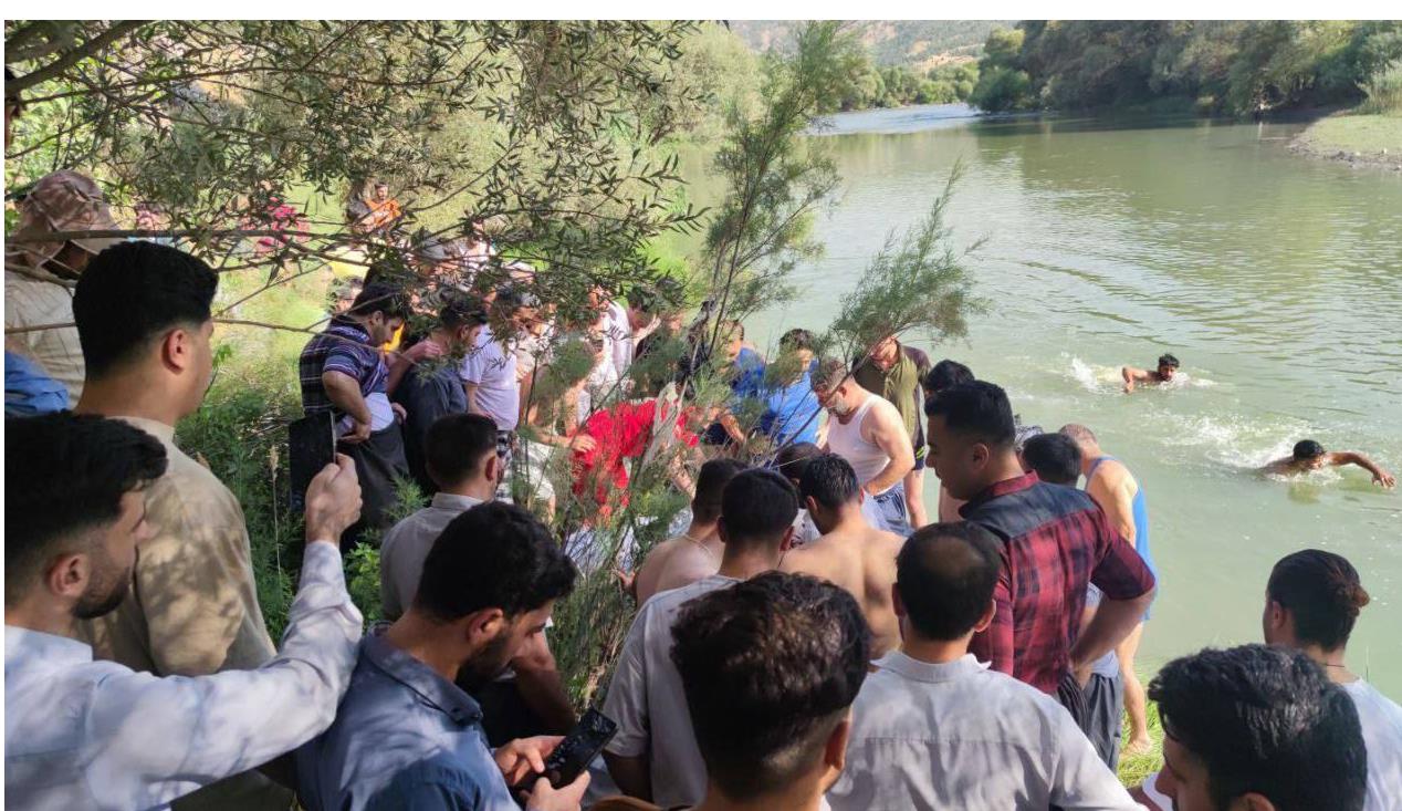 غرق شدن معلم سردشتی برای نجات دانشآموزش از آب رودخانه زاب