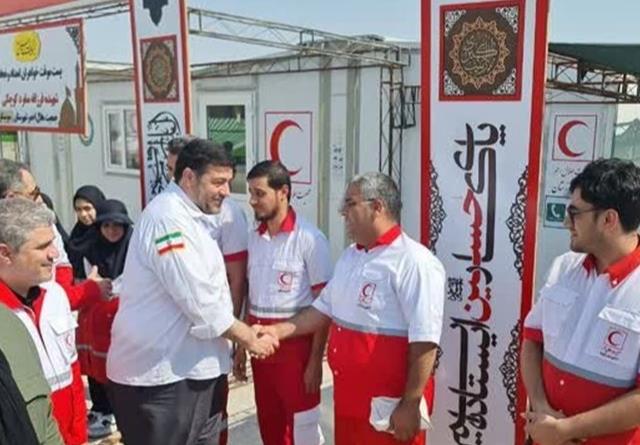 حضور میدانی رئیس هلال احمر به عنوان نماینده رئیس جمهور در ستاد اربعین در مرزهای غربی
