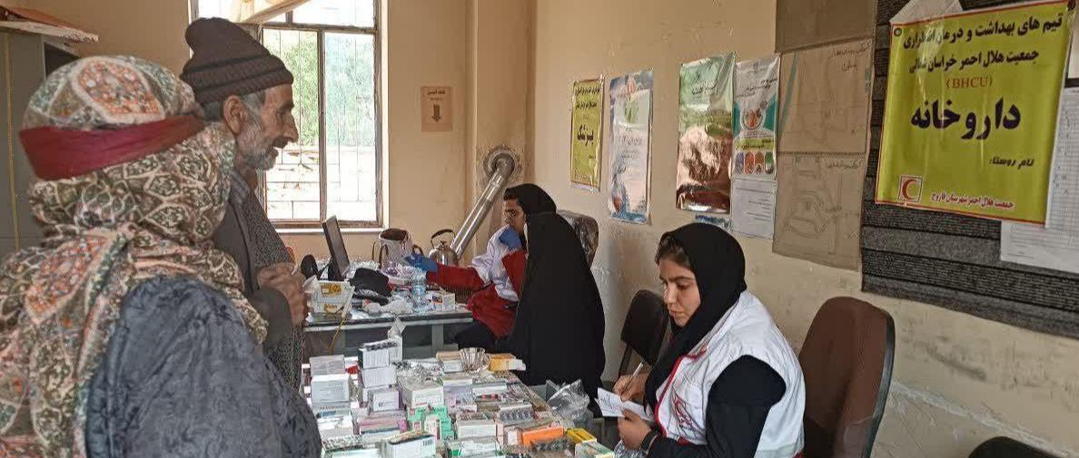بهره مندی بیش از ۳۴۰۰ نفر از خدمات بهداشتی و درمانی هلال احمر خراسان شمالی