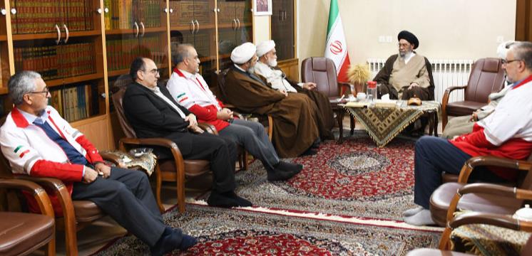 دیدار نماینده ولی فقیه در جمعیت هلال احمر با امام جمعه اصفهان