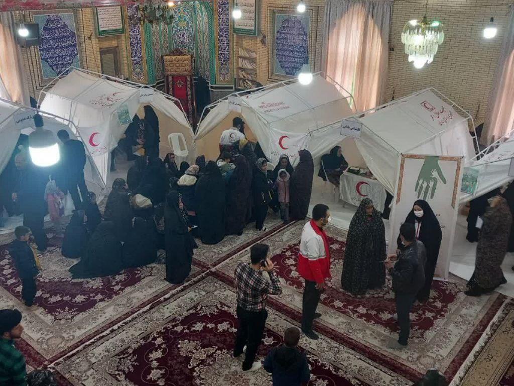 بهرهمندی ۱۶۰۰ نفر از اهالی روستای منگاوی ملایر از خدمات نذر خدمت ۷