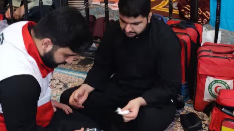 خدماترسانی به 8120 نفر از معتکفین توسط هلالاحمر