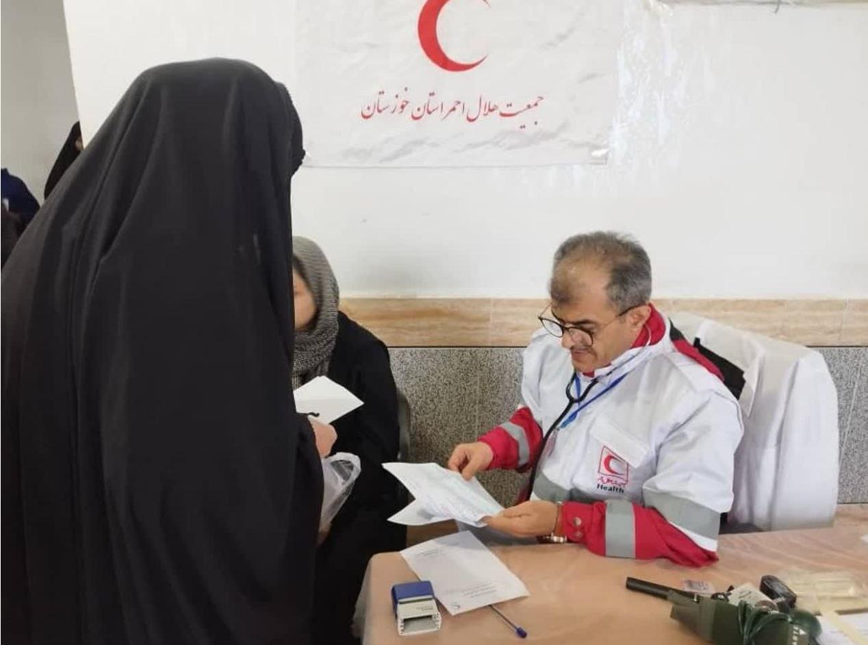 بهره مندی بیش از هزار خوزستانی از خدمات درمانی و بهداشتی رایگان هلالاحمر