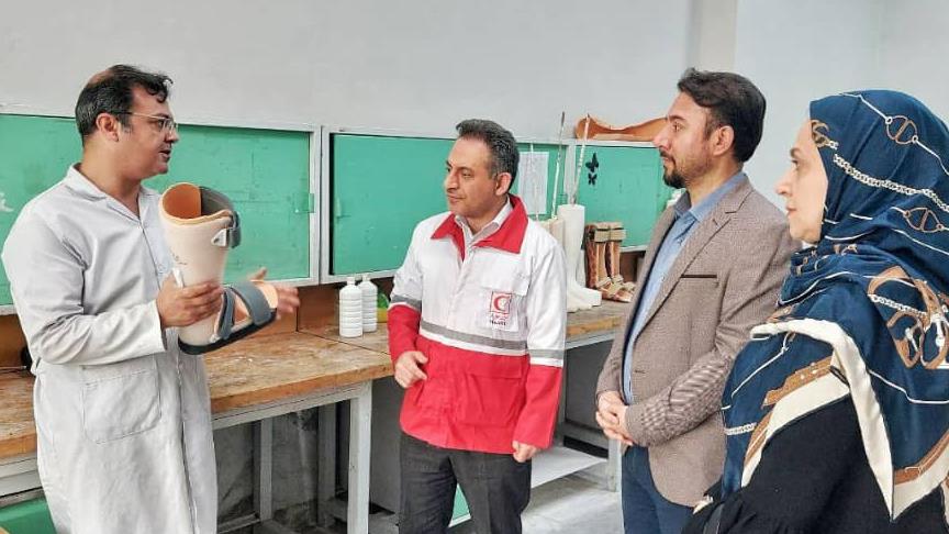 بازدید نمایندگان سازمان بینالمللی مهاجرت از فعالیتهای مرکز توانبخشی هلالاحمر