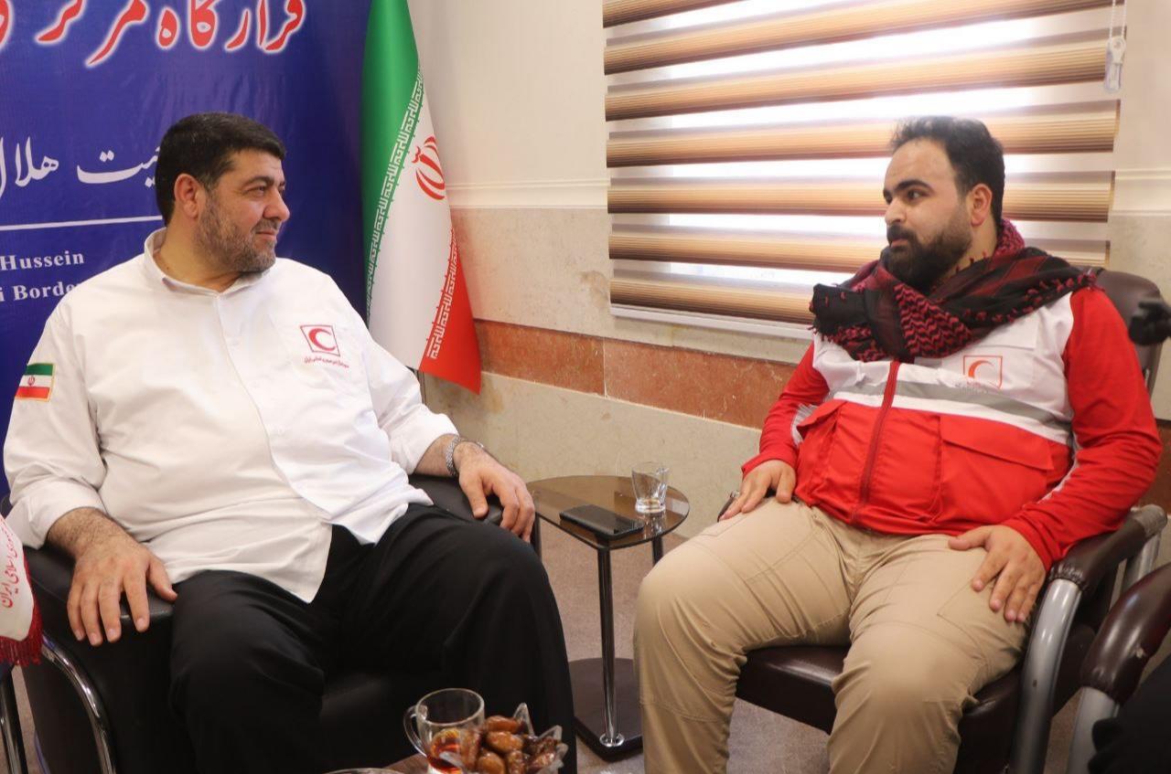 تجلیل رئیس جمعیت هلالاحمر از امدادگر جانباز کرمانشاهی در جنگ ۱۲ روزه رژیم صهیونیستی