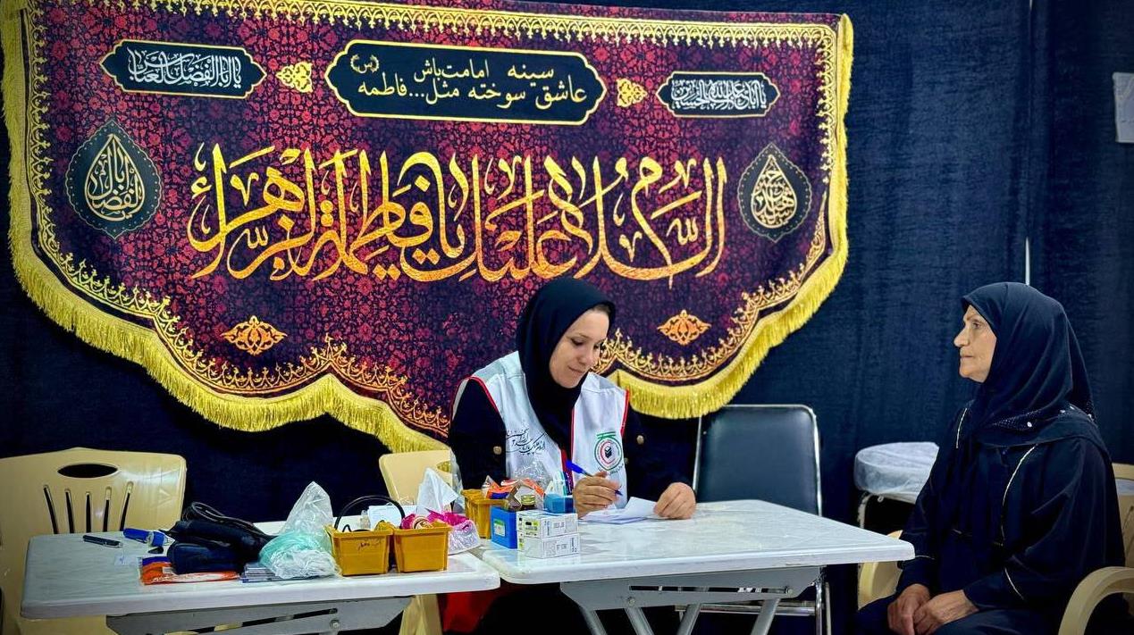 جزئیات خدمات درمانی و امدادی ارائه شده به زائران اربعینی در کشور عراق+فیلم
