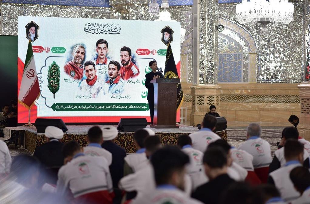 آیین افتتاحیه و اذن خدمت طرح ملی"قدمبهقدم در مسیر بهشت"/خدمت عاشقانه جوانان هلالاحمر به زائران امام رضا(ع)+فیلم