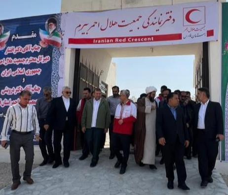 سفر دبیرکل جمعیت هلالاحمر به فارس / هلالاحمر شهر بیرم افتتاح شد