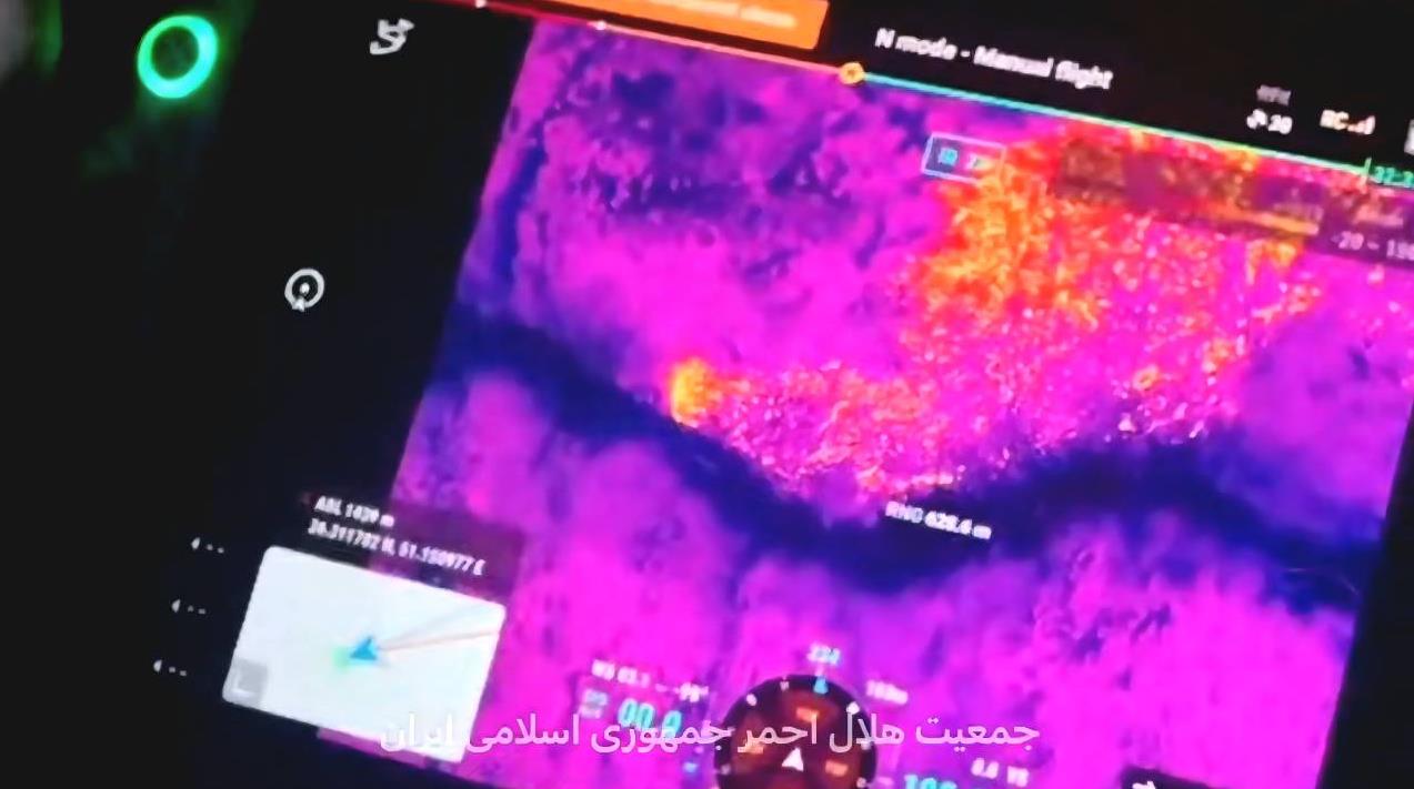 تصاویر هوایی ثبت‌شده توسط پهپادهای هلال‌احمر از وسعت آتش‌سوزی در جنگل‌های الیت مازندران+فیلم