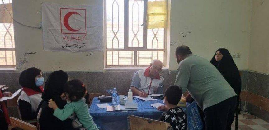 اعزام ۱۳ کاروان سلامت هلال احمر به مناطق محروم خوزستان