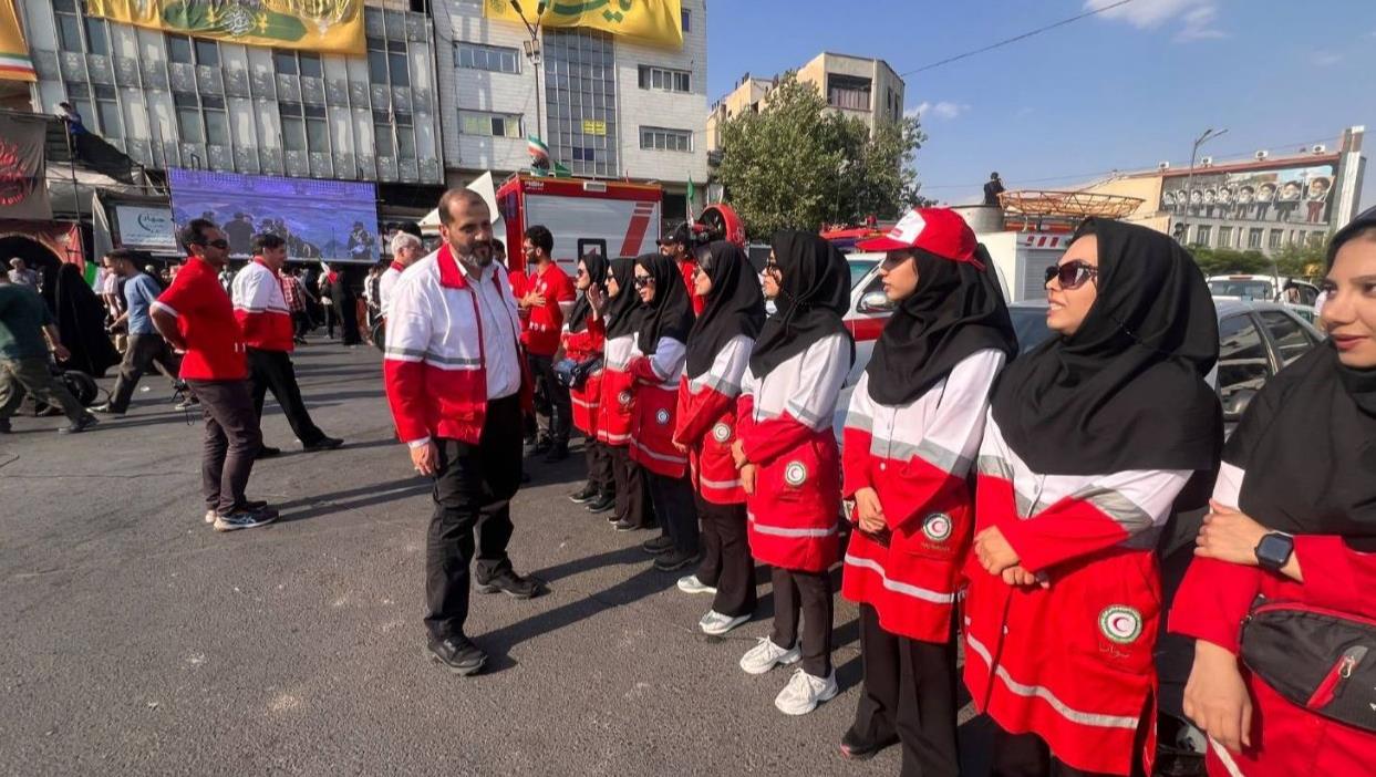 پوشش امدادی مراسم عید غدیرخم با حضور نیروهای هلال‌احمر استان تهران